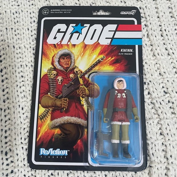 NEW Super7 - G.I. Joe Reaction Figures Wave 1A - Kwinn [New Toy] Action Figure - Picture 1 of 6